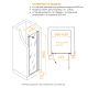 Душевая дверь RGW PA-03B NEW 54080306-14 60 см профиль чёрный стекло прозрачное
