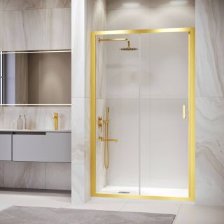 Душевая дверь RGW PA-14Gb 41081417-016 170 см профиль брашированное золото стекло прозрачное
