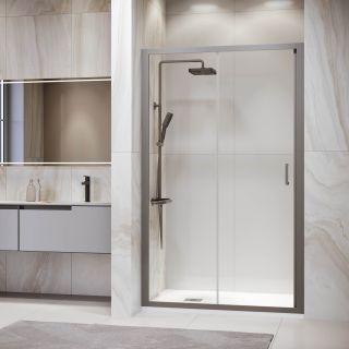 Душевая дверь RGW PA-14Gr 41081410-110 100 см профиль серый стекло прозрачное