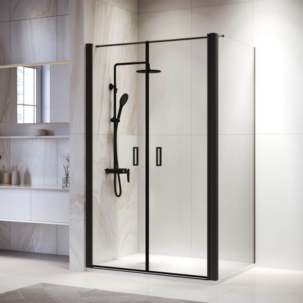 Душевой уголок RGW PA-144B (PA-104B+Z-050-2B+O-104B) 060814468-014 60x80см чёрный