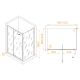 Душевой уголок RGW PA-44B PA-02B + Z-050-1B 41084419-014 120x90 см профиль чёрный стекло прозрачное