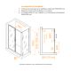 Душевой уголок RGW PA-74B (PA-14B + Z-050-2B) 410874137-14 130x70 см профиль чёрный стекло прозрачное