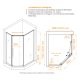 Душевой уголок RGW PA-86 38088692-11N 90x120 см профиль хром стекло прозрачное