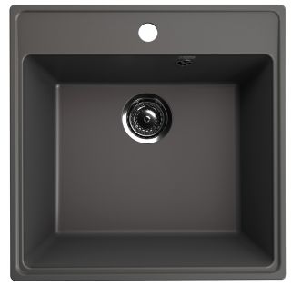 Кухонная мойка Ulgran Quartz Forte 505-09 асфальт Кухонная мойка Ulgran Quartz Forte 505-09 асфальт