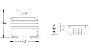 Мыльница Shevanik SG5104 хром Мыльница Shevanik SG5104 хром