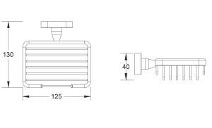 Мыльница Shevanik SG5104H чёрный