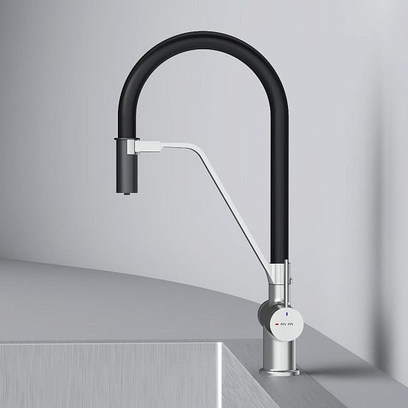 Смеситель для кухни Am.Pm Func F8F07812 черный хром