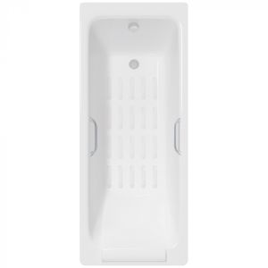Ванна чугунная Delice Palomba DLR230620R-AS 170х70 с отверстиями под ручки и антискользящим покрытием