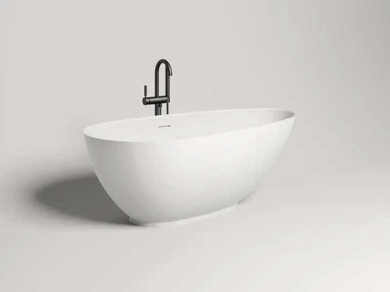 Ванна из искусственного камня Salini Paola S-Sense 101511G 160x77см белый глянцевый