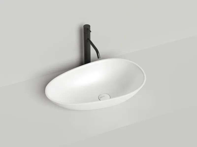 Накладная раковина Salini Paola S-Stone 1101201SMRH 58см RAL снаружи