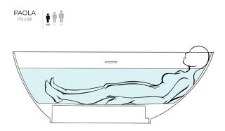 Ванна из искусственного камня Salini Paola S-Stone 101512SMRH 172x82см RAL снаружи Ванна из искусственного камня Salini Paola S-Stone 101512SMRH 172x82см RAL снаружи