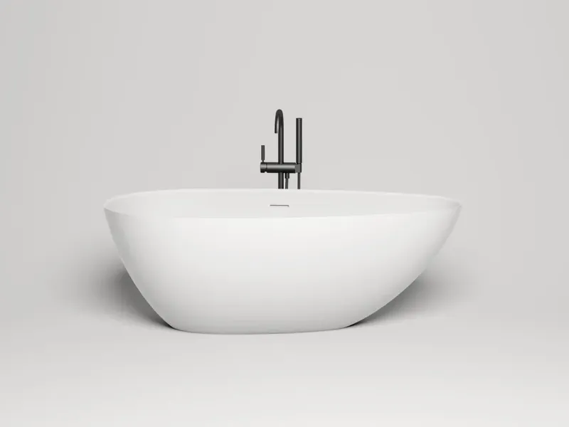 Ванна из искусственного камня Salini Paola In S-Stone 101611SMRF 160x77см RAL полностью