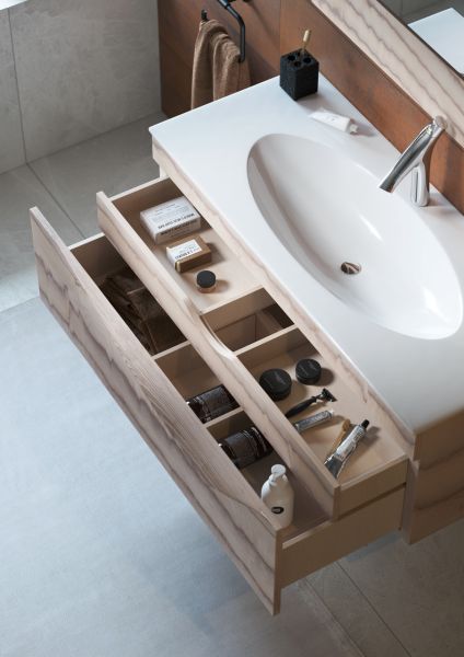Подвесная тумба под раковину Clarberg Papyrus Wood Pap-w.01.10/LIGHT 100см светлое дерево