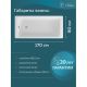 Ванна чугунная Delice Parallel DLR220502RB-AS 170х80 с черными матовыми ручками