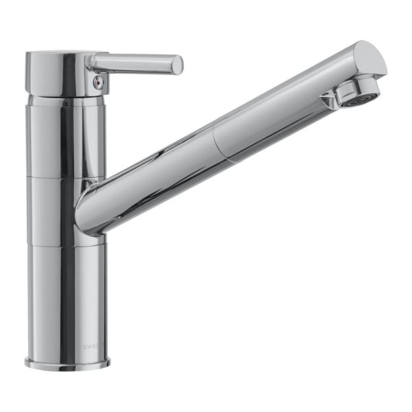 Смеситель для кухни Swedbe Selene 7041 с выдвижным изливом хром Смеситель для кухни Swedbe Selene 7041 с выдвижным изливом хром