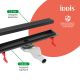 Душевой лоток IDDIS Перфекс (Perfex) 975B8BL20DZ 80 см чёрный
