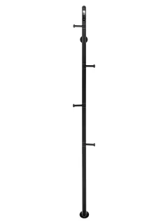 Полотенцесушитель электрический Wonzon & Woghand Kassel WW-AL616-MB 166x17 см чёрный матовый