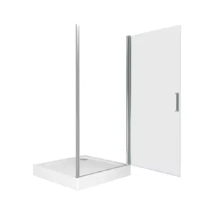Душевое ограждение Good Door Pandora DR-100-C-CH 100*185 профиль хром, стекло прозрачное