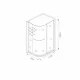 Душевое ограждение Good Door Pandora R-120-C-CH 120*80 профиль хром, стекло прозрачное