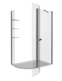 Душевое ограждение Good Door Pandora R-120-C-CH 120*80 профиль хром, стекло прозрачное