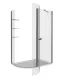 Душевое ограждение Good Door Pandora R-120-C-CH 120*80 профиль хром, стекло прозрачное