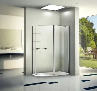 Душевое ограждение Good Door Pandora R-120-C-CH 120*80 профиль хром, стекло прозрачное