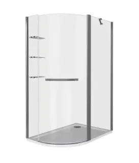 Душевое ограждение Good Door Pandora R-120-C-CH 120*80 профиль хром, стекло прозрачное