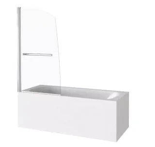 Шторка для ванны Bas SCREEN R-HT-80-C-CH(1ств.распашная+ручка, -5мм стекло)