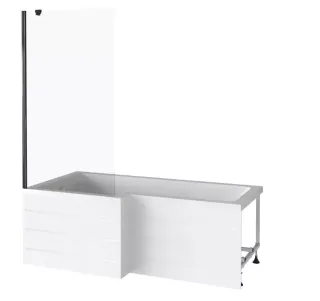 Шторка для ванны Bas SCREEN  BS-90-C-B
