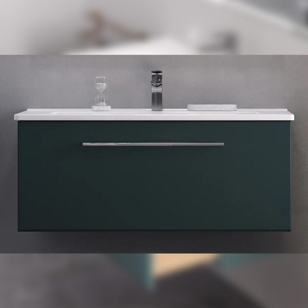 Тумба под раковину подвесная Velvex Posse tp.POS.OSK.105.1Y верде, 105 см