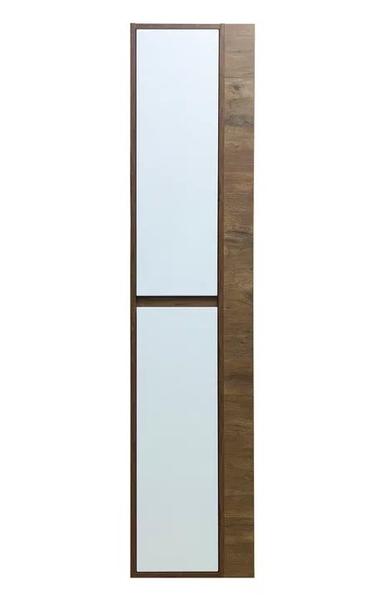 Пенал подвесной с открытой полкой Эстет Monaco Wood ФР-00010687 Л 35см белый/дуб рустикальный
