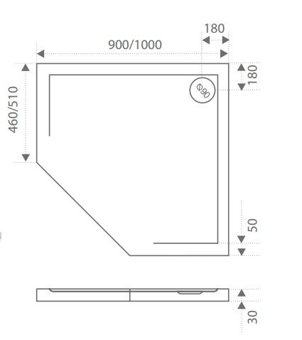 Экран Good Door Пента 90 Экран Good Door Пента 90