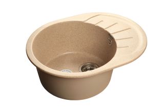 Мойка кухонная GranFest Песок Rondo R-580 L пес