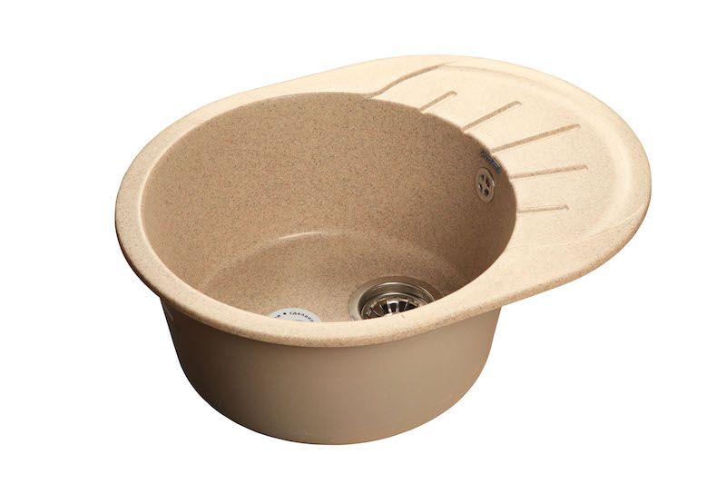 Мойка кухонная GranFest Песок Rondo R-580 L пес