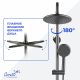 Душевая стойка Ceruttispa Orazio II RSGR CT12074 серый