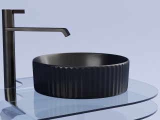 Раковина Ceramicanova Элемент (Element) CN6057MB 36 см чёрный матовый