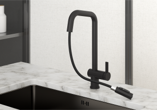 Смеситель для кухни Granula Kitchen Space 7273, ЧЕРНЫЙ МАТОВЫЙ Смеситель для кухни Granula Kitchen Space 7273, ЧЕРНЫЙ МАТОВЫЙ