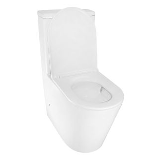 Унитаз-компакт Azario Margo AZ-2125-UQ1 безободковый торнадо белый