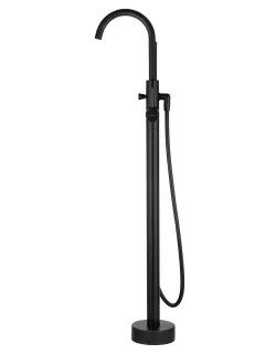Напольный смеситель для ванны Wonzon & Woghand Stick WW-88649017-MB чёрный матовый
