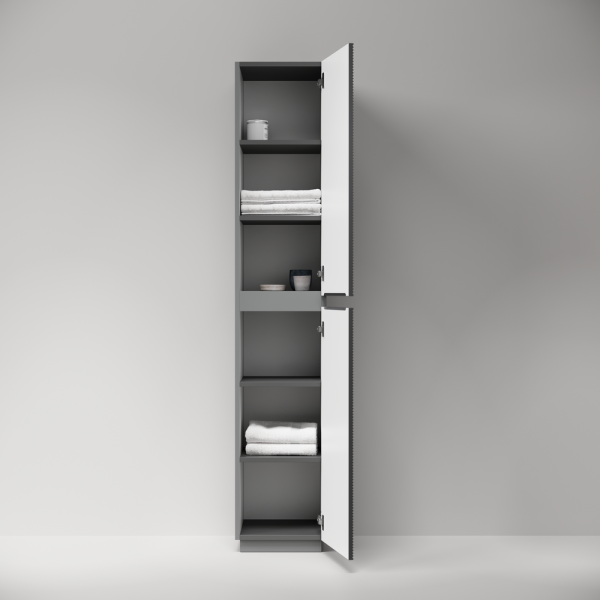 Шкаф-пенал напольный Sancos Folk Floor PFL35FGS 35 см Grey soft
