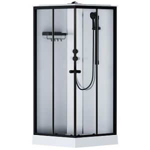 Душевая кабина Am.Pm X-Joy Square W94C-403-090BT 90х90 профиль черный матовый