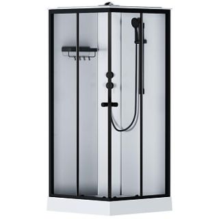 Душевая кабина Am.Pm X-Joy Square W94C-403-090BT 90х90 профиль черный матовый Душевая кабина Am.Pm X-Joy Square W94C-403-090BT 90х90 профиль черный матовый