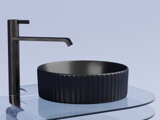 Раковина Ceramicanova Элемент (Element) CN6057MB 36 см чёрный матовый