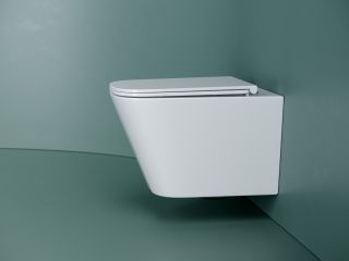 Унитаз подвесной Ceramicanova Союз (Union) CN4009T безободковый торнадо белый