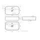 Раковина Sanita Luxe Infinity Shelf  WB.CT/Infinity/60-C.Shelf/WHT.G/S1 60 см