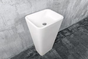 Напольная раковина NT Bagno Marmolado NT606 51см белый матовый