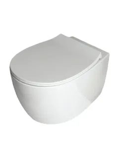 Унитаз подвесной Sanita Luxe Гелакси WC.WH/Galaxy/SlimDM.Rim/WHT.G/S1 безободковый белый