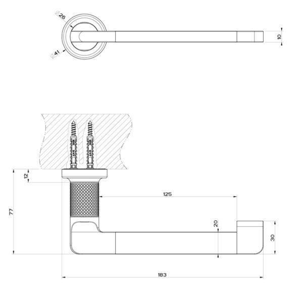 Бумагодержатель Gessi Inciso 58455.149 никель брашированный