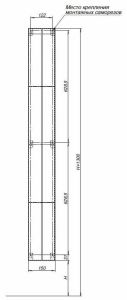 Полка Aquanet Магнум 302239 15x130см белая матовая