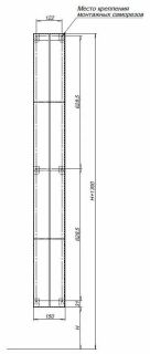 Полка Aquanet Магнум 302239 15x130см белая матовая